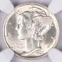 1937 Winged Liberty Head "Mercury" Dime MS65 NGC 10c 1937 Winged Liberty Head "Mercury" Dime MS65 NGC 10c
