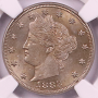 1883 "No Cents" 5c MS63 NGC Liberty Head "V" Nickel 1883 "No Cents" 5c MS63 NGC Liberty Head "V" Nickel