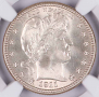 1911-S Liberty Head "Barber" Quarter NGC MS65 25c 1911-S Liberty Head "Barber" Quarter NGC MS65 25c