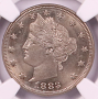 1883 "No Cents" 5c MS61 NGC Liberty Head "V" Nickel 1883 "No Cents" 5c MS61 NGC Liberty Head "V" Nickel