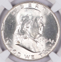 1954 Curved Clip Mint Error Franklin Half Dollar NGC MS64 50c 1954 Curved Clip Mint Error Franklin Half Dollar NGC MS64 50c