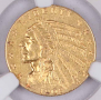 1908 Indian Head Gold Quarter Eagle NGC AU Details G$2.5 1908 Indian Head Gold Quarter Eagle NGC AU Details G$2.5