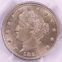 1883 "No Cents" 5c MS63 PCGS Liberty Head "V" Nickel 1883 "No Cents" 5c MS63 PCGS Liberty Head "V" Nickel