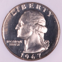 1967 SMS Washington Quarter NGC MS67 Cameo 25c 1967 SMS Washington Quarter NGC MS67 Cameo 25c