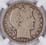 1912 Liberty Head "Barber" Half Dollar NGC G04 50c 1912 Liberty Head "Barber" Half Dollar NGC G04 50c