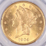 1904 CAC-Certified Coronet Head Gold Double Eagle PCGS MS63 G$20 1904 CAC-Certified Coronet Head Gold Double Eagle PCGS MS63 G$20
