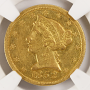 1852-C $5 Charlotte Gold Half Eagle NGC AU50 Charlotte Mint Label 1852-C $5 Charlotte Gold Half Eagle NGC AU50 Charlotte Mint Label