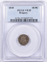 1840 With Drapery Seated Liberty Half Dime VF35 PCGS H10c 1840 With Drapery Seated Liberty Half Dime VF35 PCGS H10c
